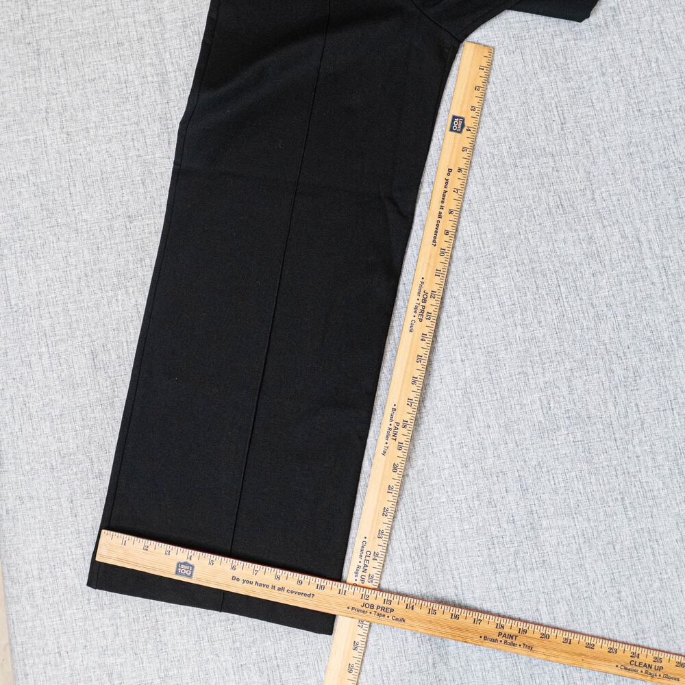 RIPLEY RADER Black Ponte Knit Cropped Straight Leg Pant size 3 (Medium) - Picture 7 of 11